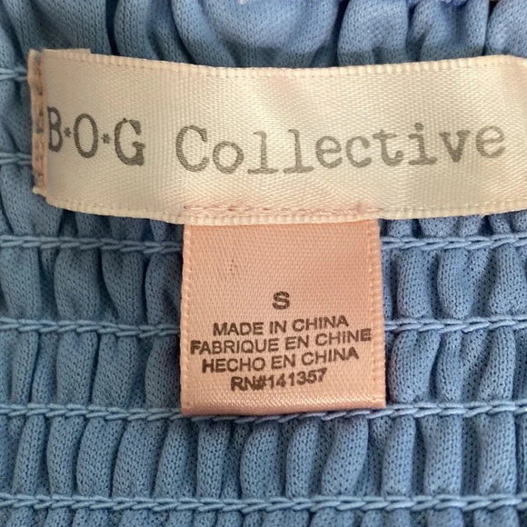 Band Of Gypsies Blue Red Bohemian Floral Square Neck Romantic Maxi Dress Size S - Picture 7 of 8